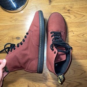 Red Cloth Dr. Martens